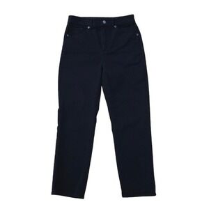 Express Jeans Womens 8 Straight Ankle‎ High Rise Black Stretch Denim